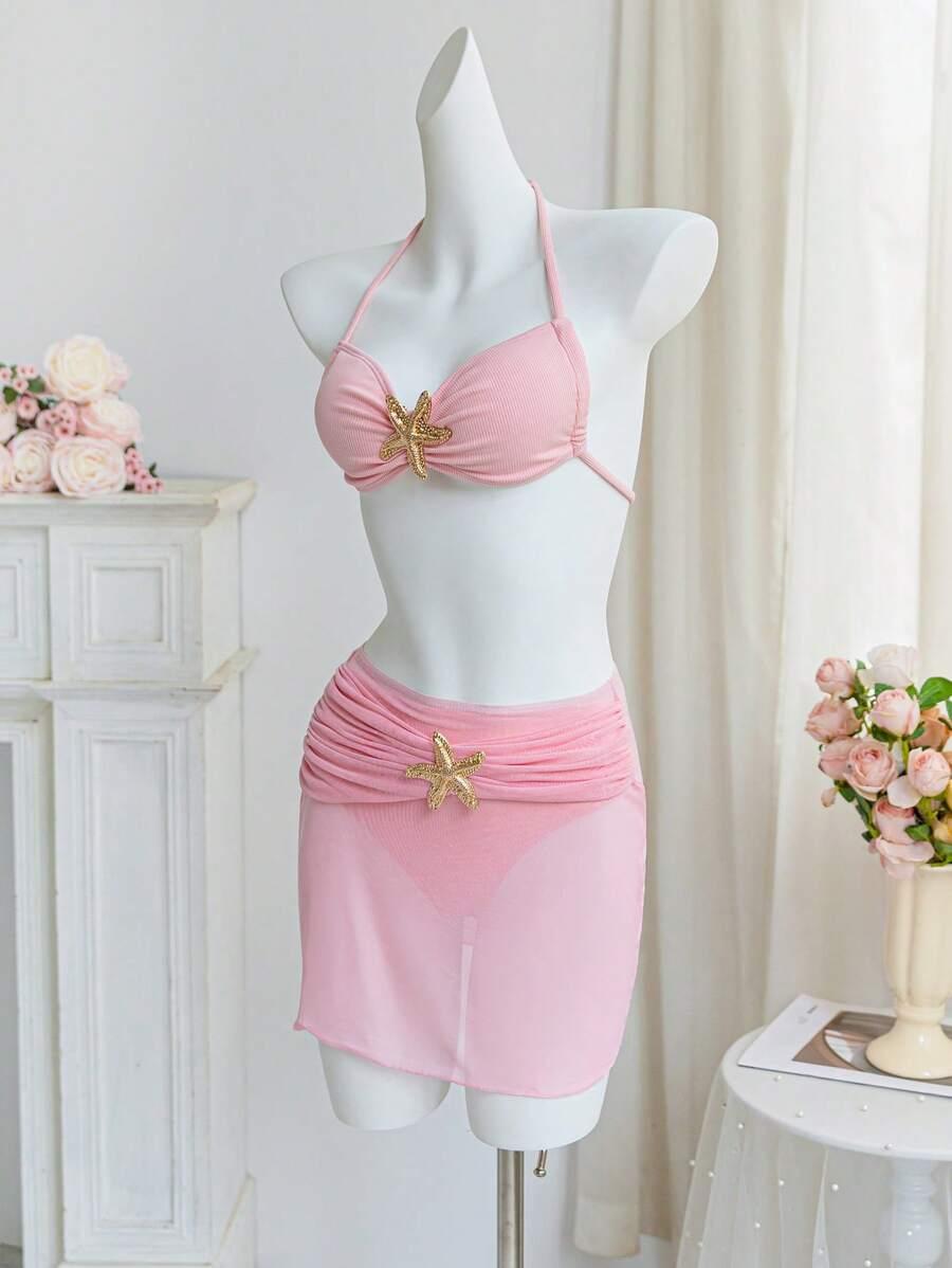 dwuczęściowy strój kąpielowy sarong komplet