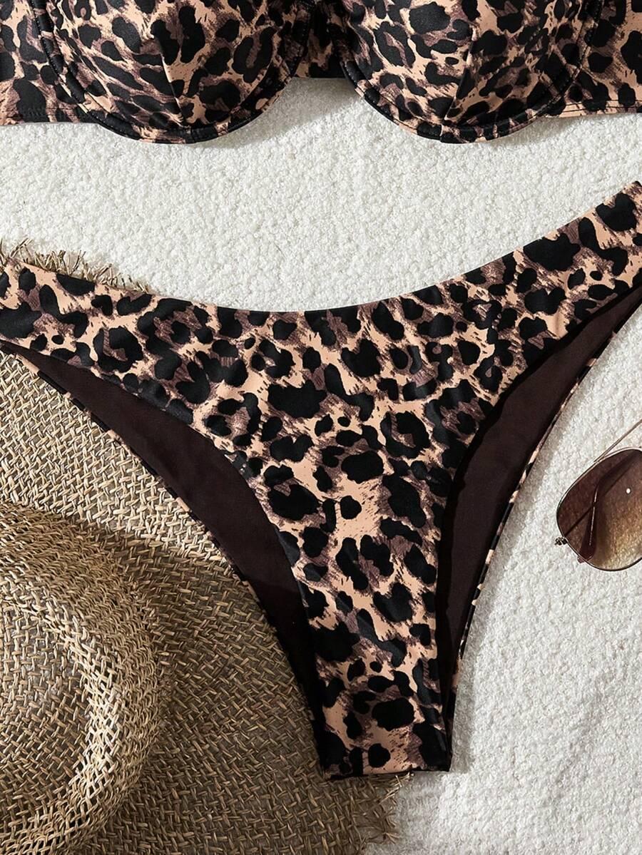dół od bikini animal print