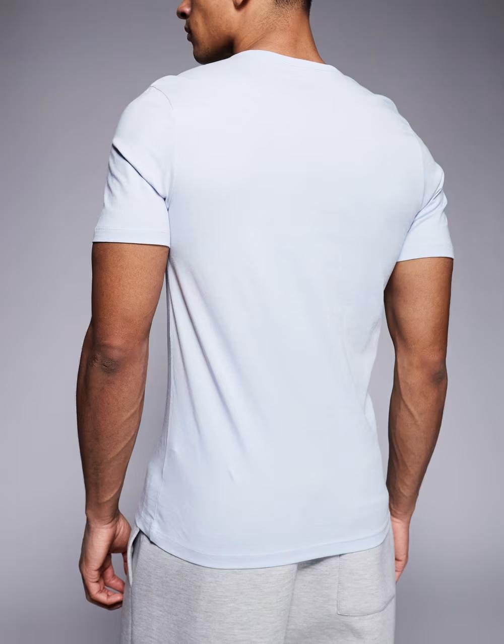 klasyczny bawełniany t-shirt okrągły dekolt logo 3-pack