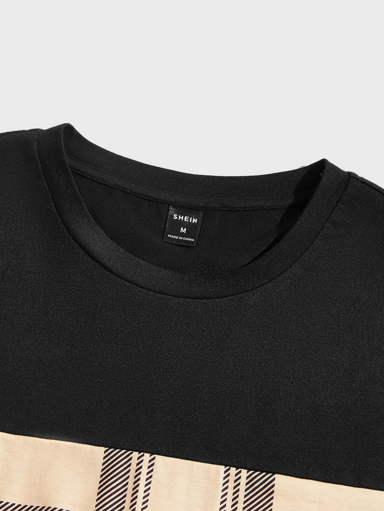 CZARNY T-SHIRT CASUAL