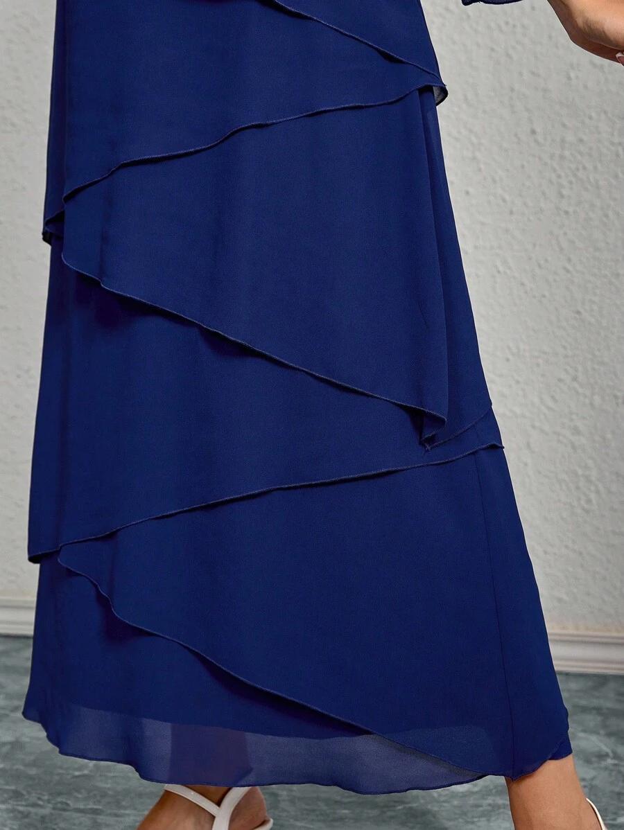 niebieska maxi sukienka 