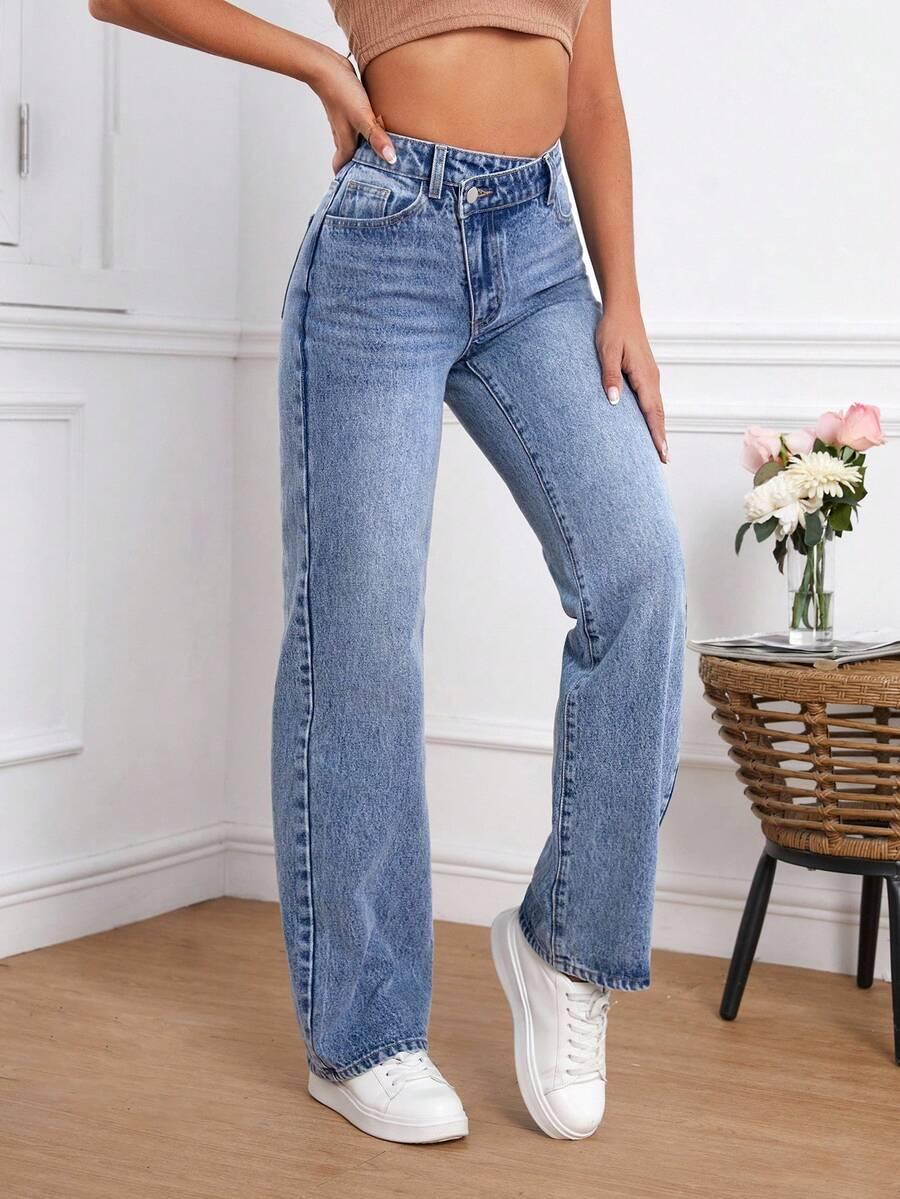 NIEBIESKIE SPODNIE JEANS