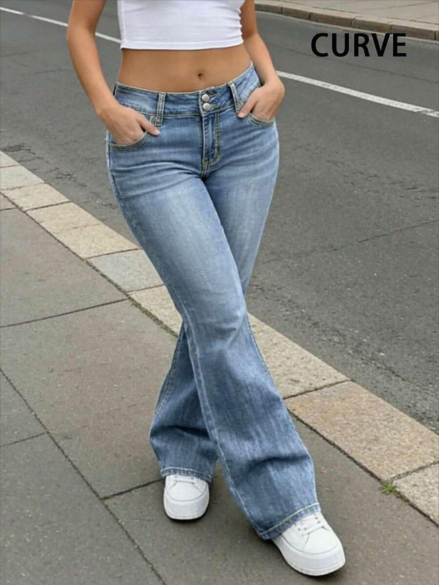NIEBIESKIE SPODNIE JEANS