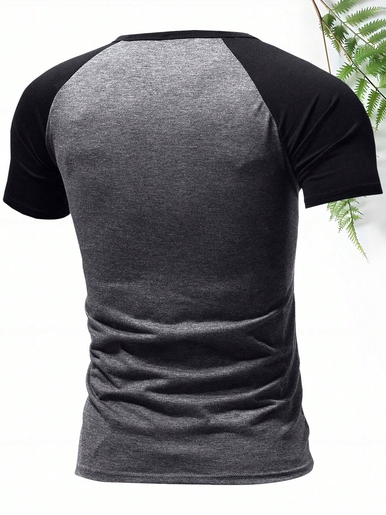 CZARNY T-SHIRT KRÓTKI RĘKAW
