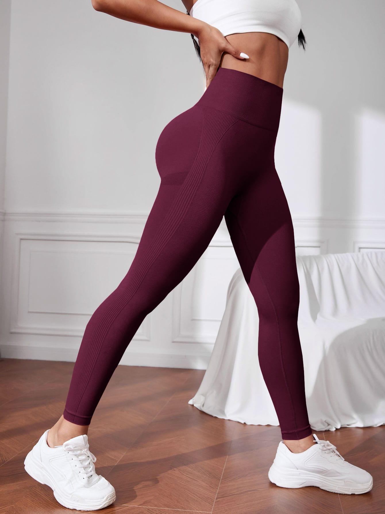 FIOLETOWE LEGGINSY WYSOKI STAN 