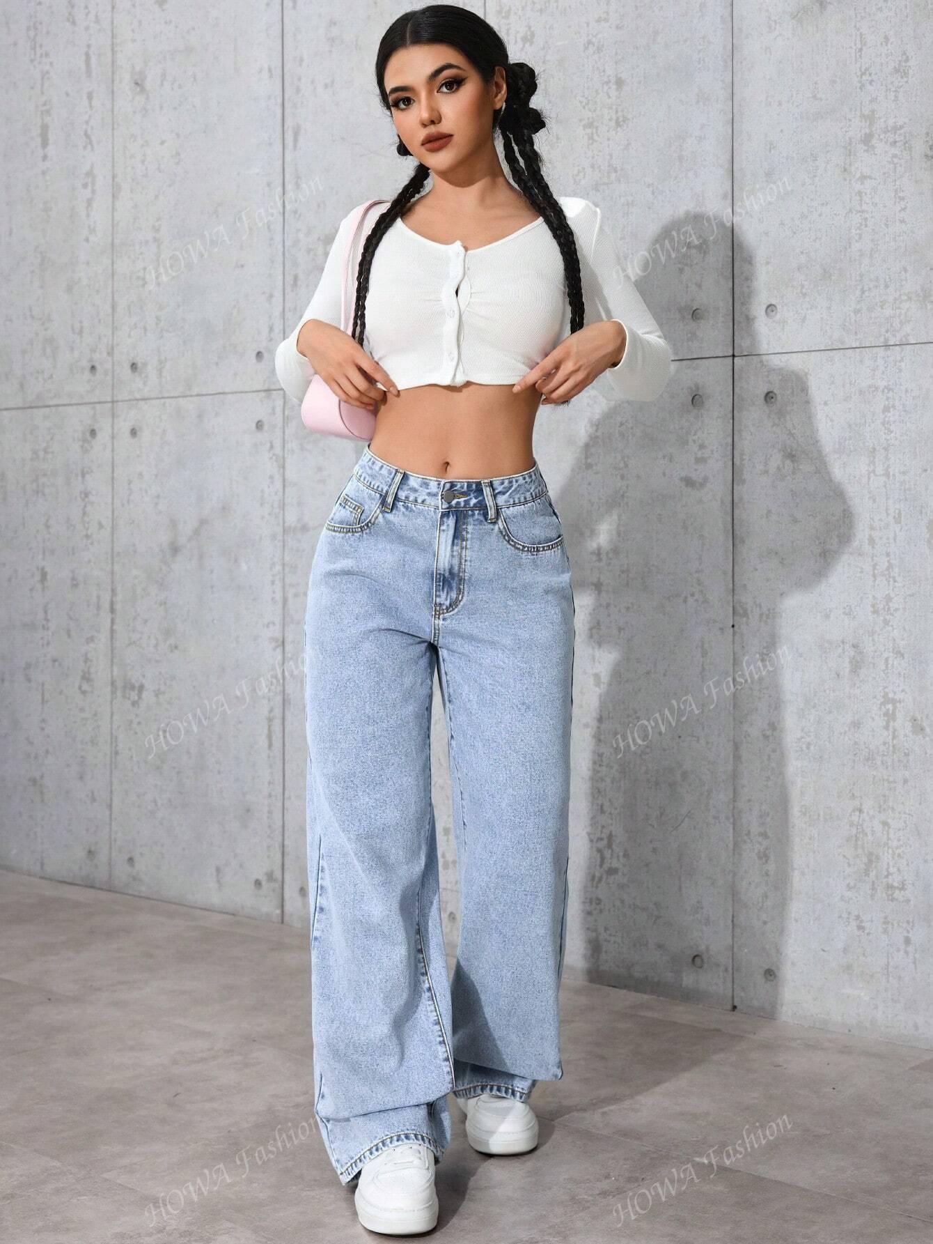 NIEBIESKIE SPODNIE JEANS