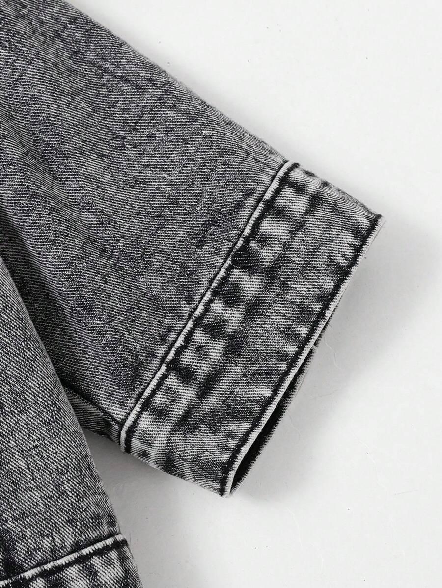 koszula jeans guziki