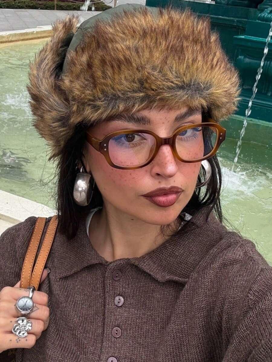 okulary zerówki animal print