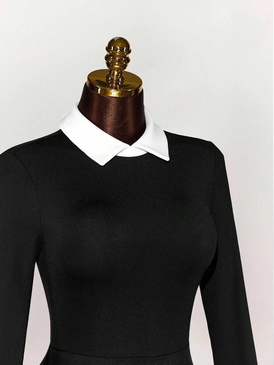 CZARNA MINI SUKIENKA 