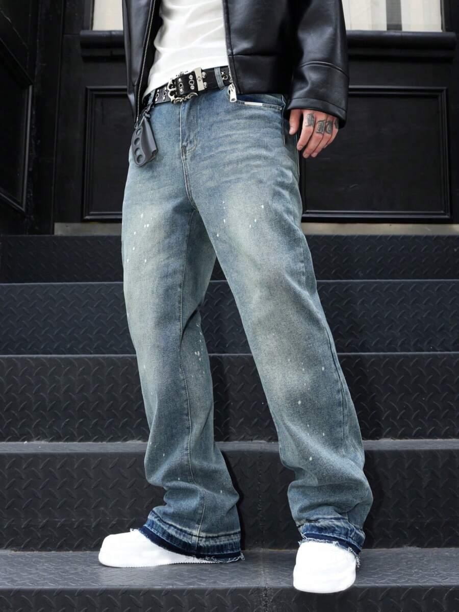 NIEBIESKIE SPODNIE JEANS
