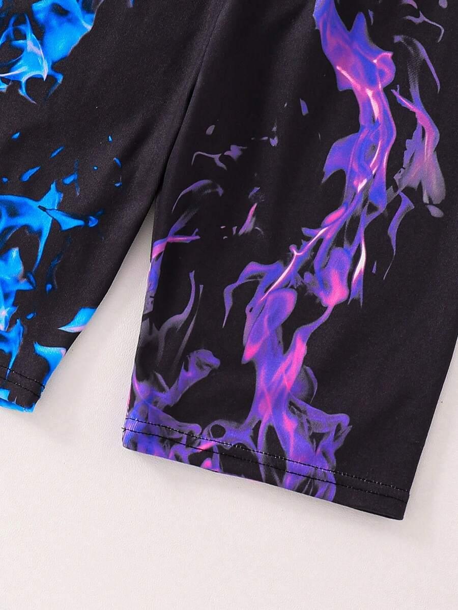 T-shirt spodenki komplet piżama 