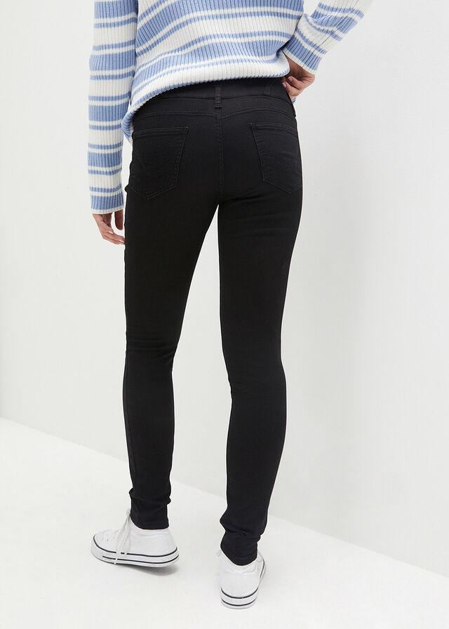 CZARNE SPODNIE JEANS 