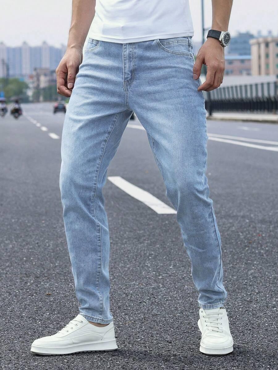 NIEBIESKIE SPODNIE JEANS