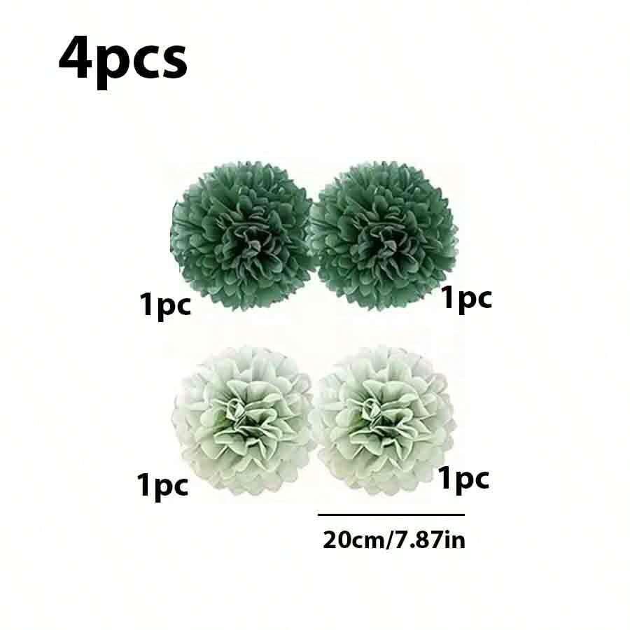 papierowe kule ozdoba 4-pack