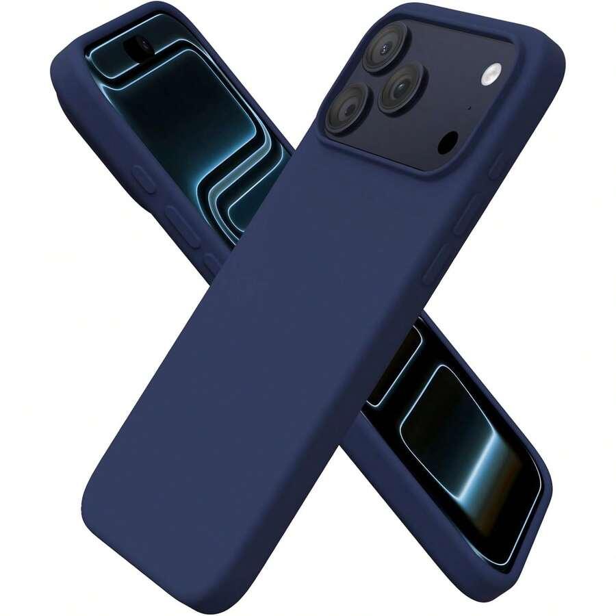 granatowe etui na telefon iPhone17Pro 