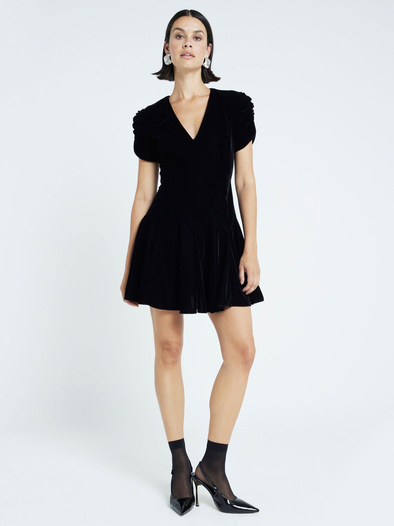 RIVER ISLAND SUKIENKA MINI WELUROWA 