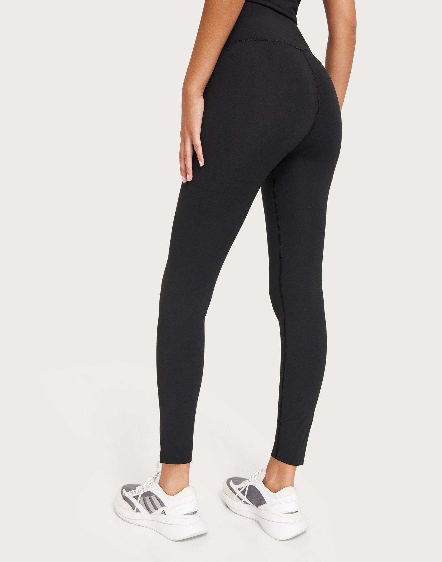 czarne klasyczne sportowe legginsy basic