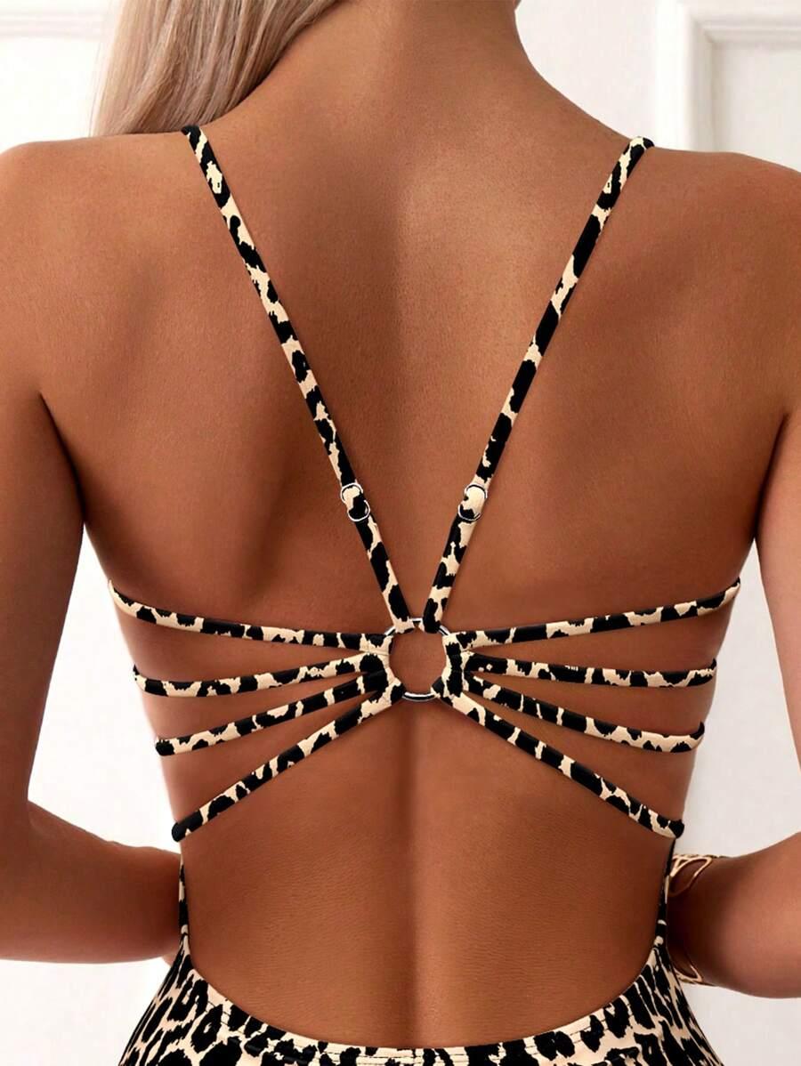 jednoczęściowy strój kąpielowy animal print