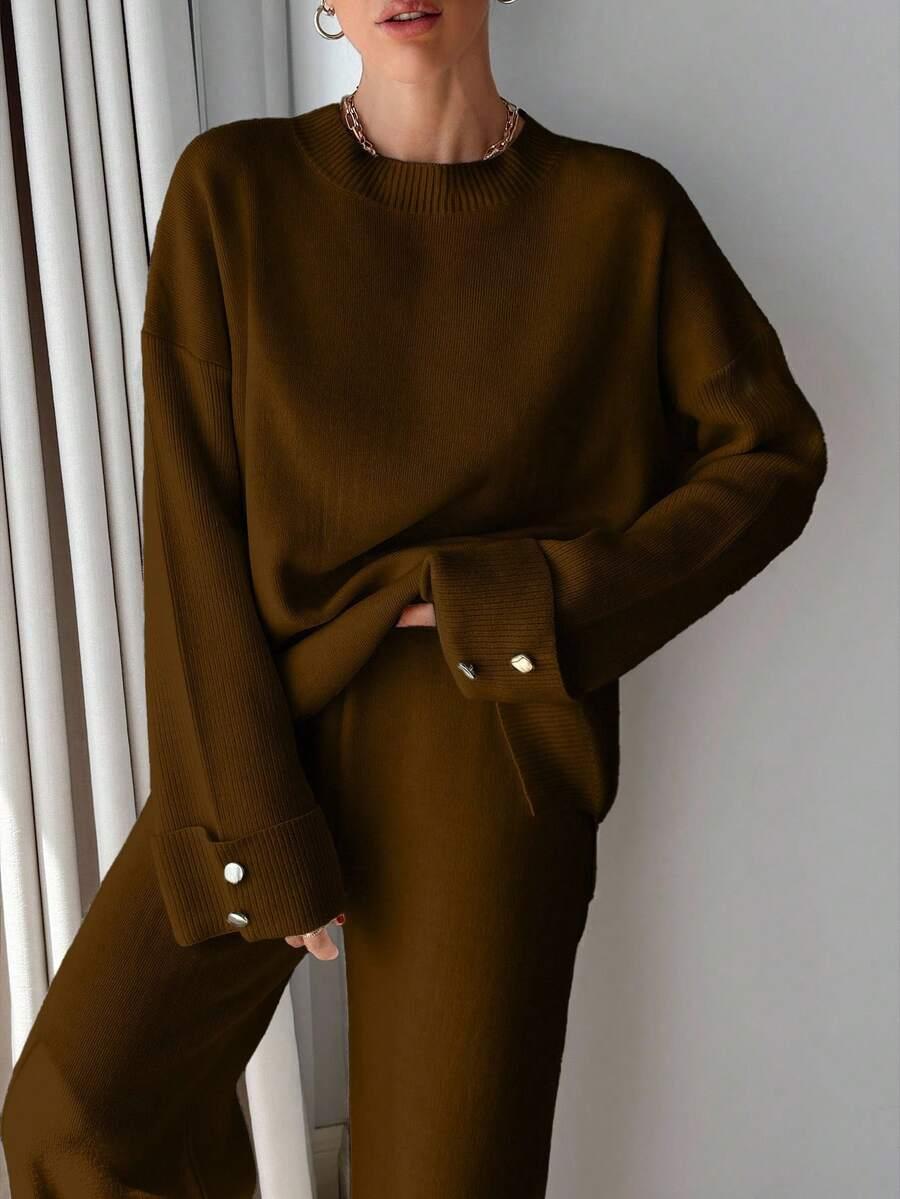 SWETER SPODNIE KOMPLET