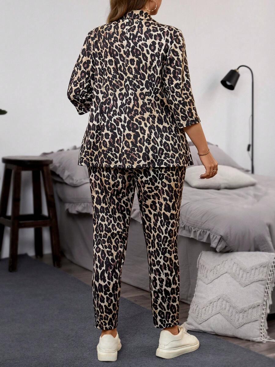 MARYNARKA SPODNIE KOMPLET ANIMAL PRINT