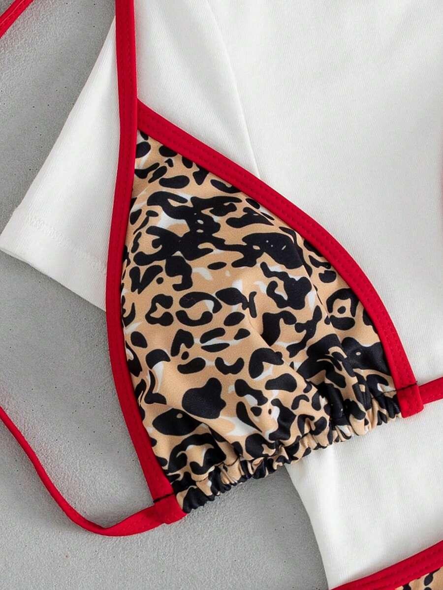 DWUCZĘŚCIOWY STRÓJ KĄPIELOWY ANIMAL print