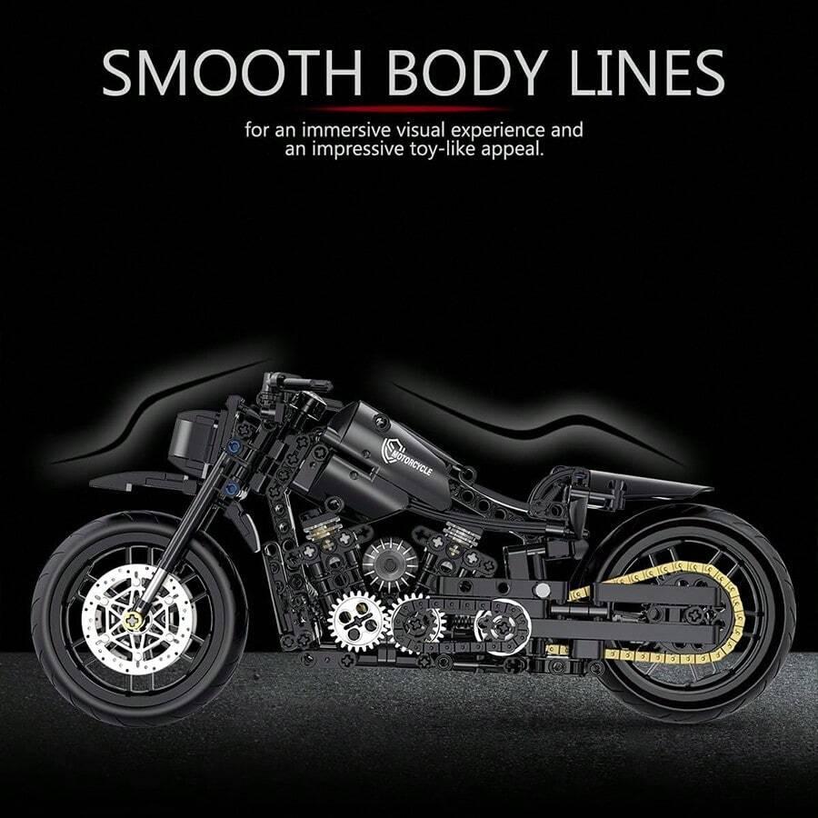 motocykl z klocków 586 elementów
