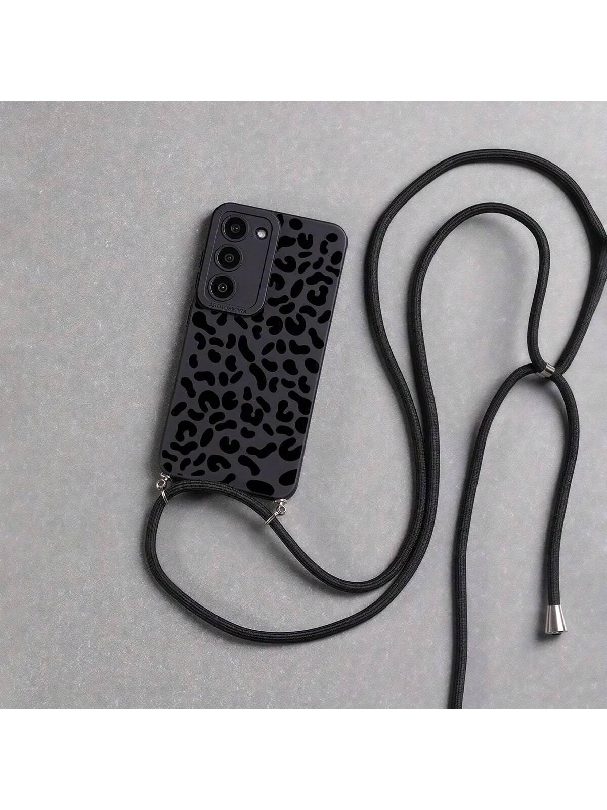 CZARNE ETUI NA TELEFON SMYCZ iphone 15