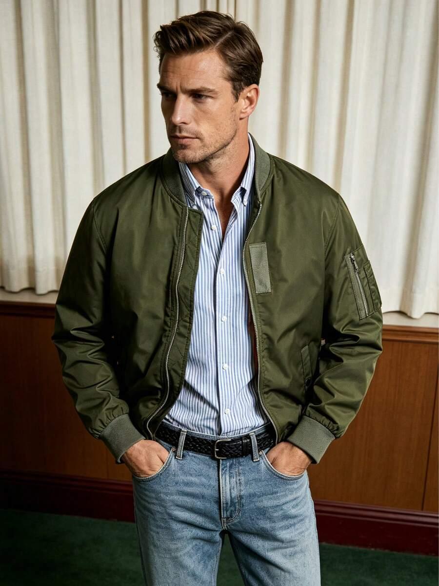 ZIELONA KURTKA BOMBER