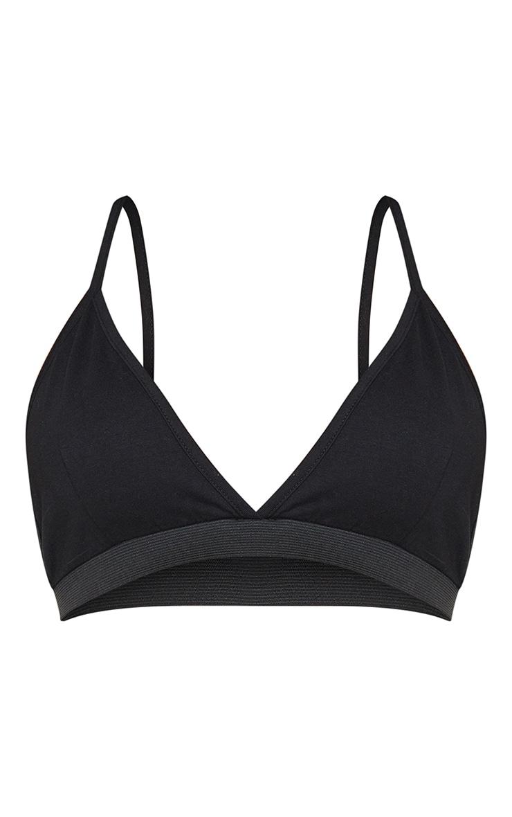 CZARNY biustonosz BRALET v neck