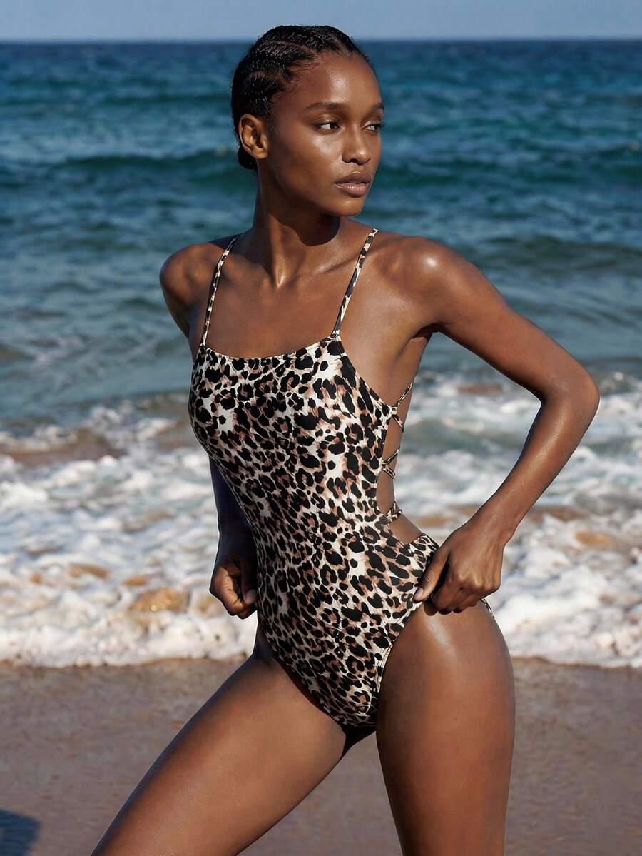 JEDNOCZĘŚCIOWY STRÓJ KĄPIELOWY ANIMAL PRINT