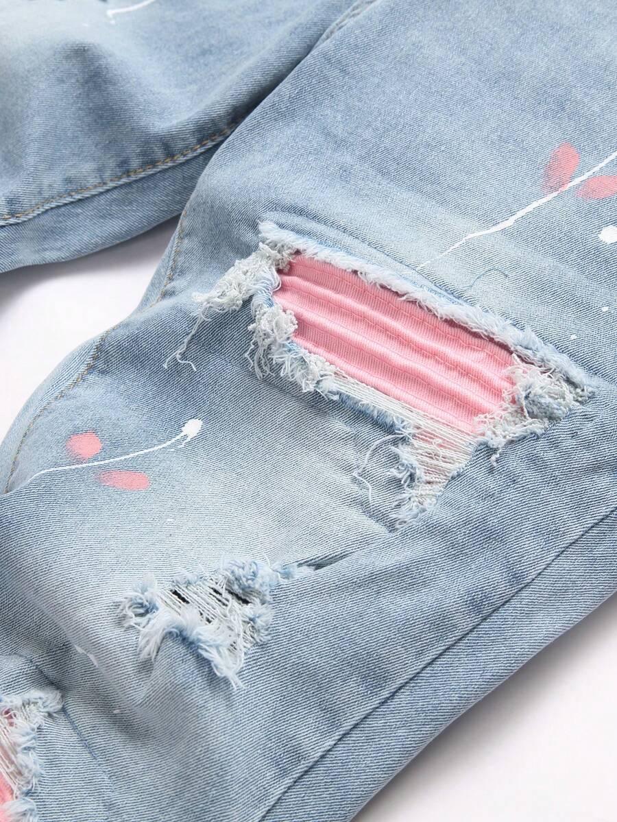 NIEBIESKIE SPODNIE JEANS