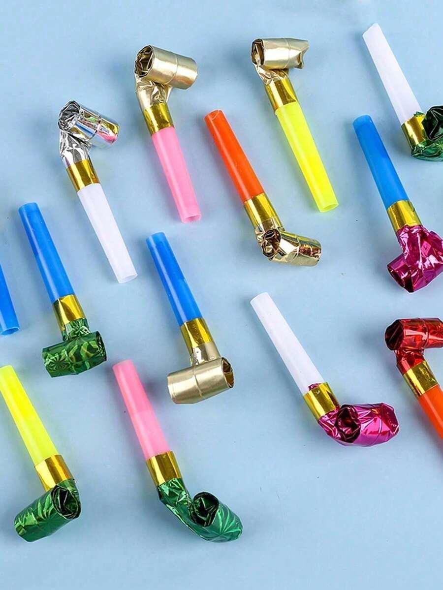 TRĄBKI URODZINOWE GWIZDKI 16-PACK