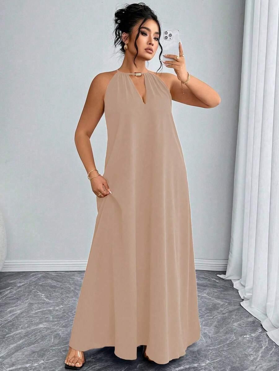 LUŹNA SUKIENKA MAXI PLUS SIZE