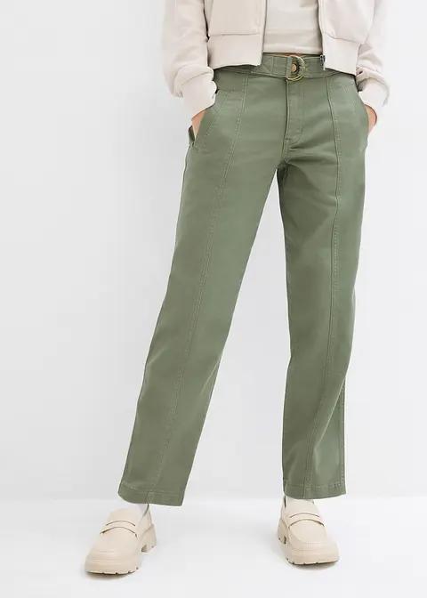 zielone spodnie jeans 