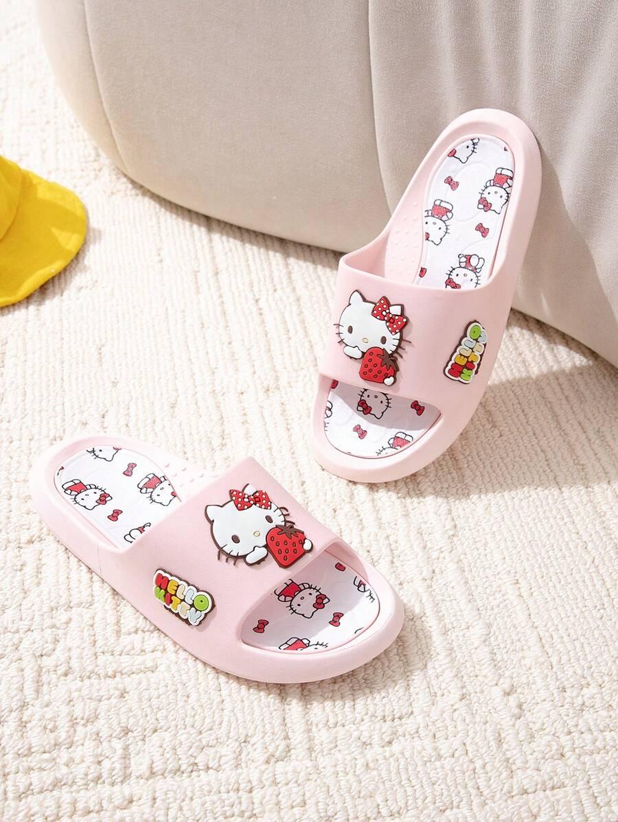 RÓŻOWE KLAPKI HELLO KITTY