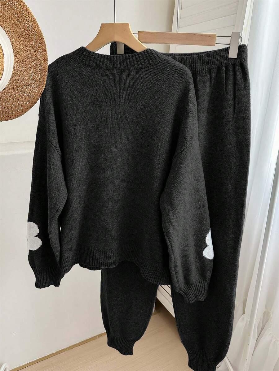 KOMPLET SWETER SPODNIE