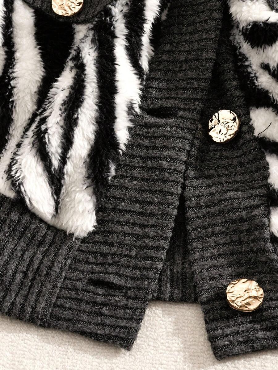 KAMIZELKA ANIMAL PRINT GUZIKI 
