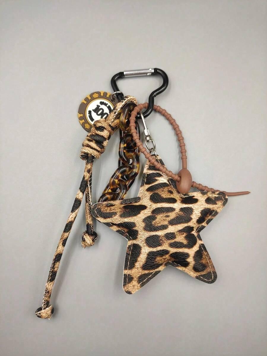 brelok gwiazda animal print