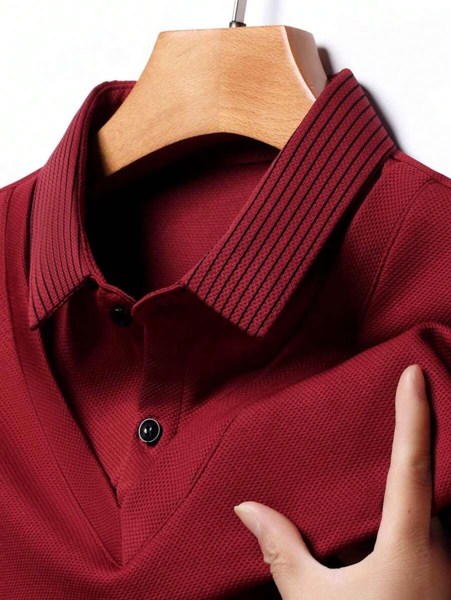 czerwona koszulka polo