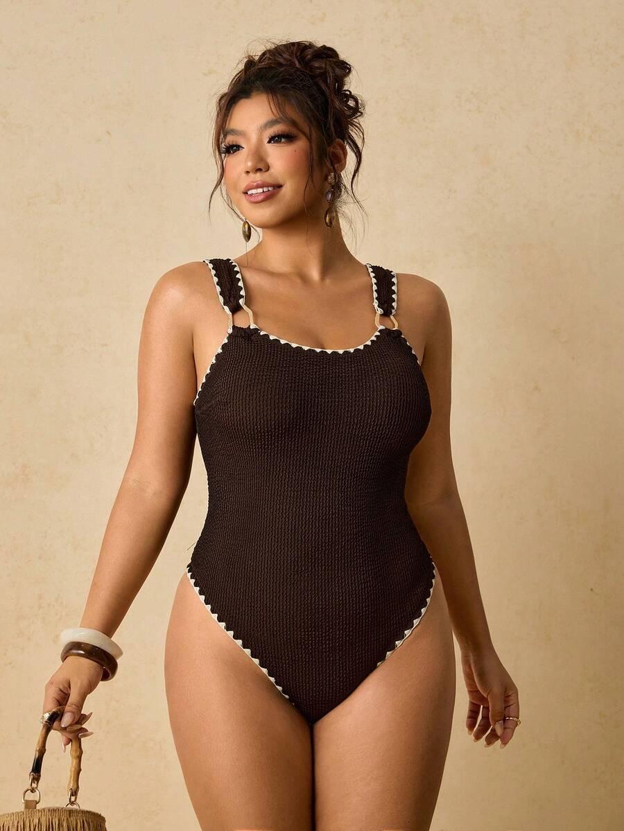 STRÓJ KĄPIELOWY JEDNOCZĘŚCIOWY NA RAMIĄCZKACH