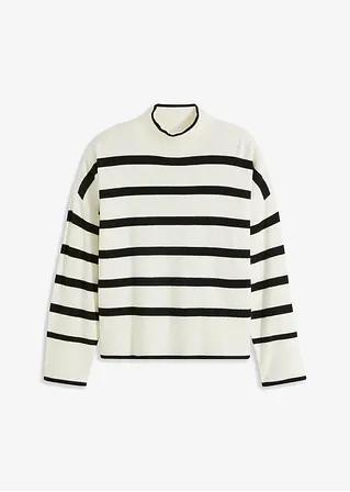 SWETER OVERSIZE W PASKI