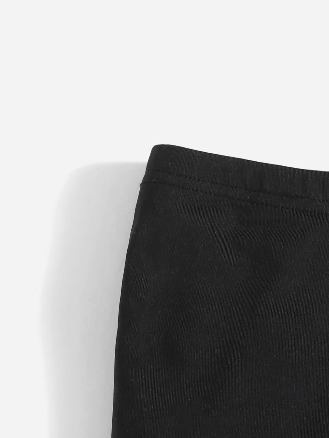 czarne klasyczne legginsy 