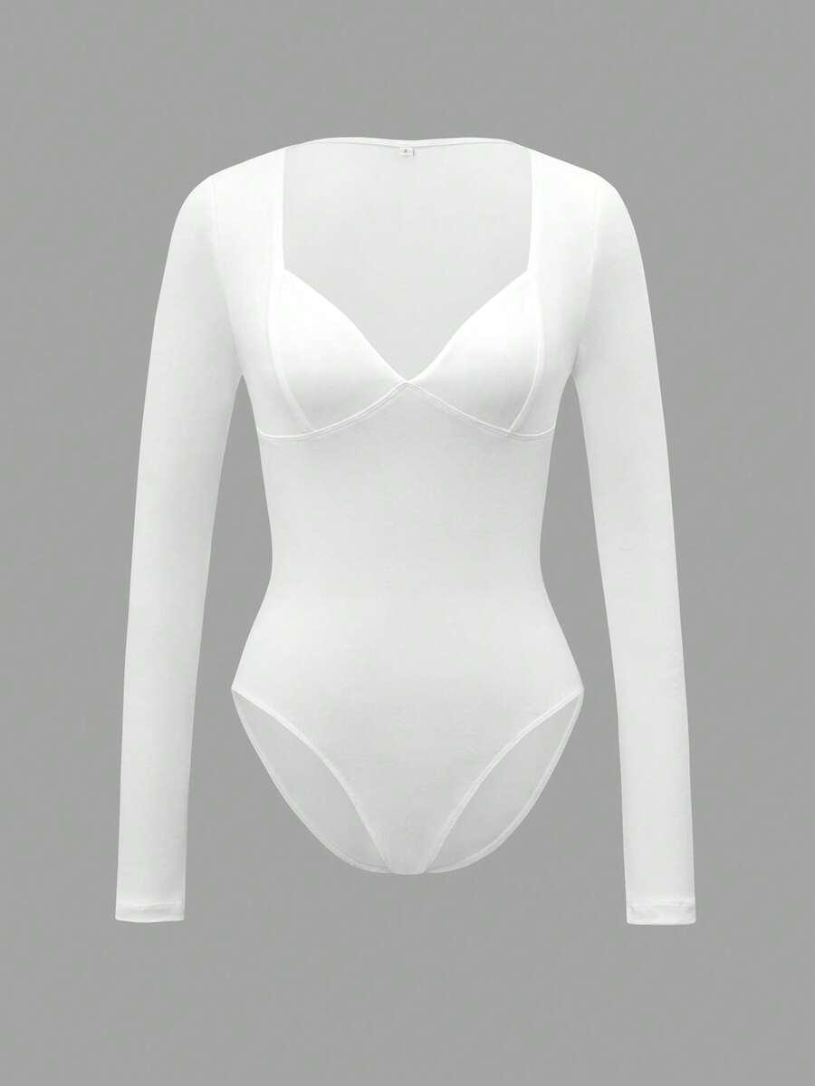 BODY DAMSKIE PLUS SIZE Z DŁUGIM RĘKAWEM