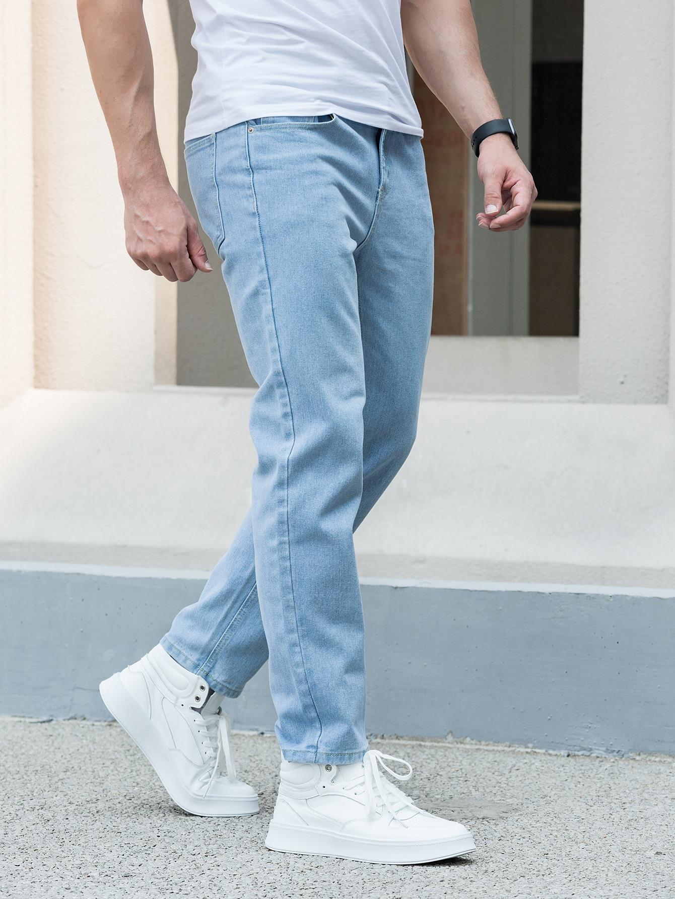 NIEBIESKIE SPODNIE JEANS