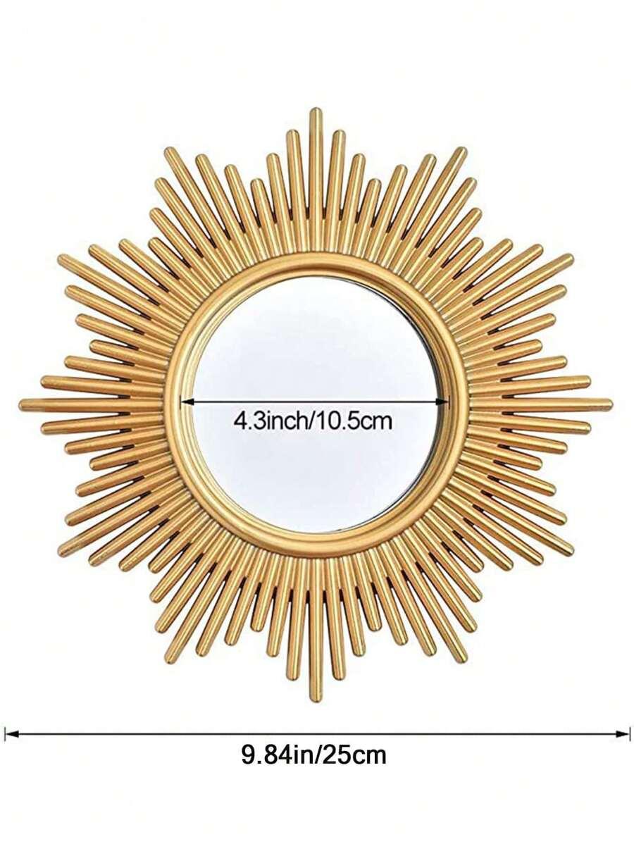 złote ozdobne lustro