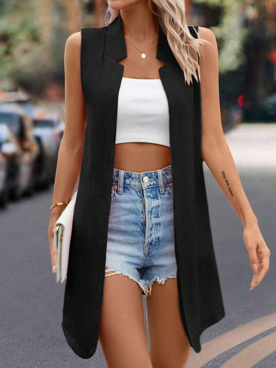 czarna narzutka casual