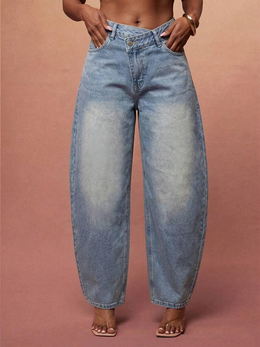 NIEBIESKIE SPODNIE JEANSY