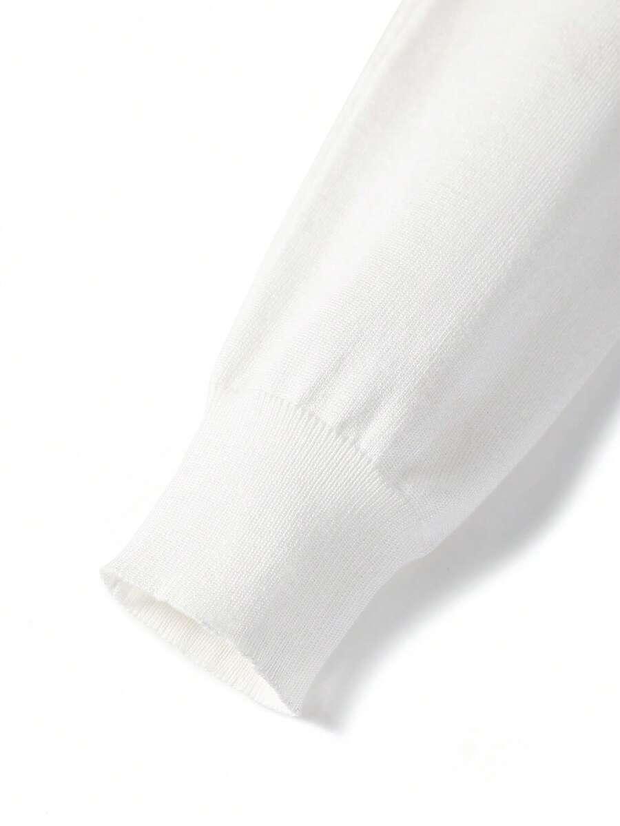 ecru klasyczny sweter