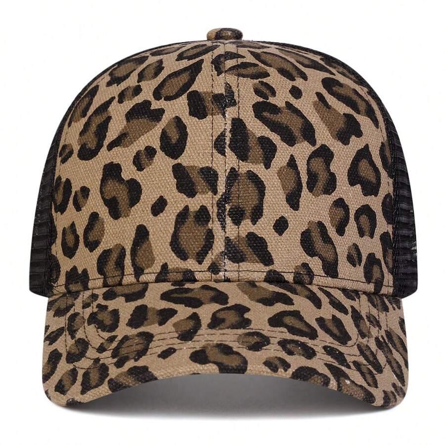 czapka z daszkiem animal print