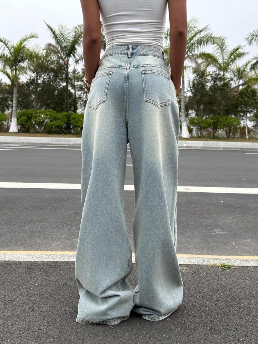 NIEBIESKIE SPODNIE JEANS